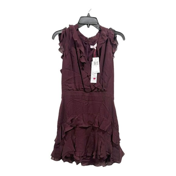 Parker Cora Ruffled Silk Mini Dress - Picture 2 of 4